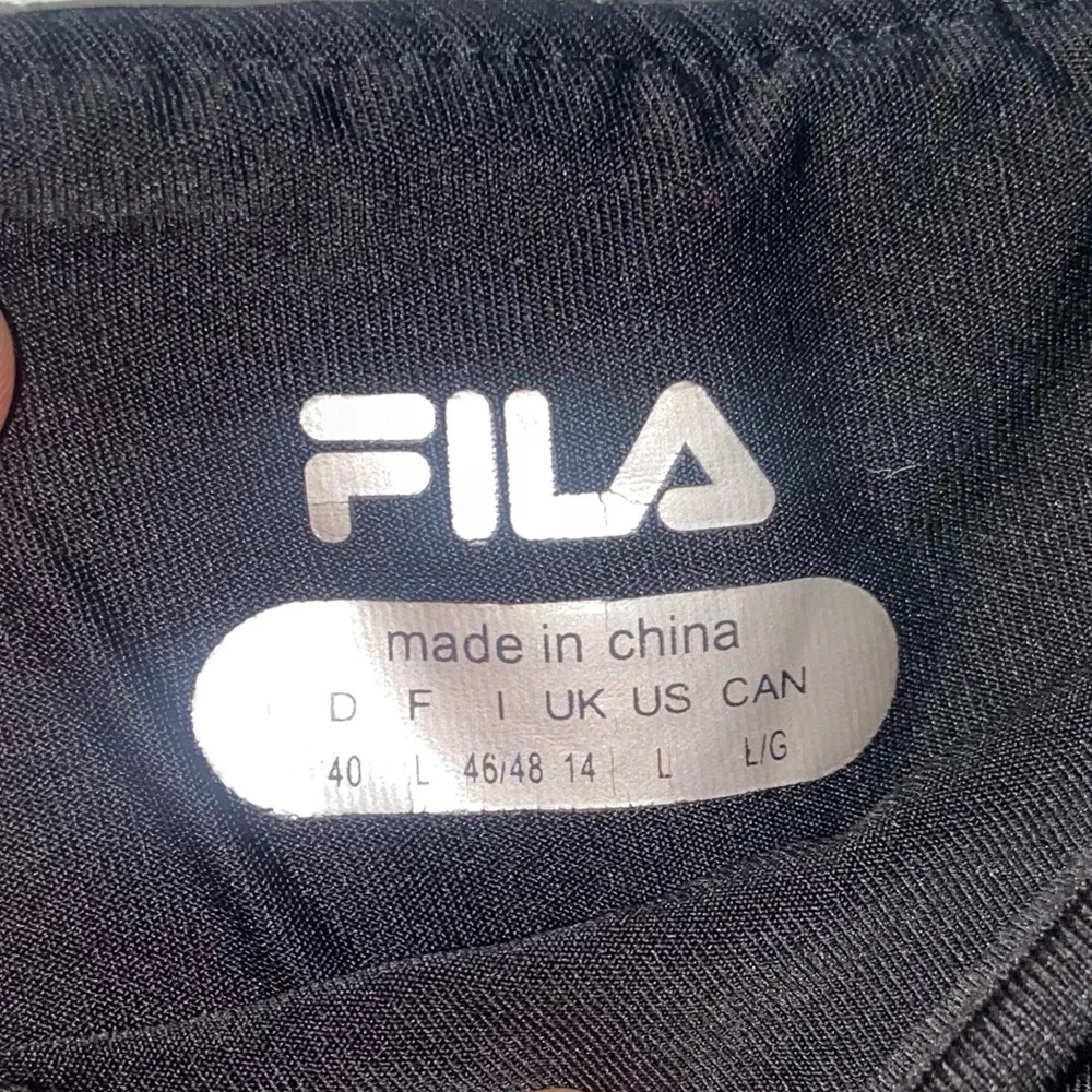 Fila Scalloped Trim Skort Black Large Built in Shorts Golf/Tennis Wear - Picture 5 of 6